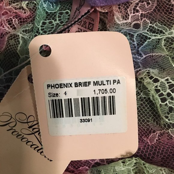 Agent Provocateur multi color briefs lace AP4 new - Picture 4 of 4